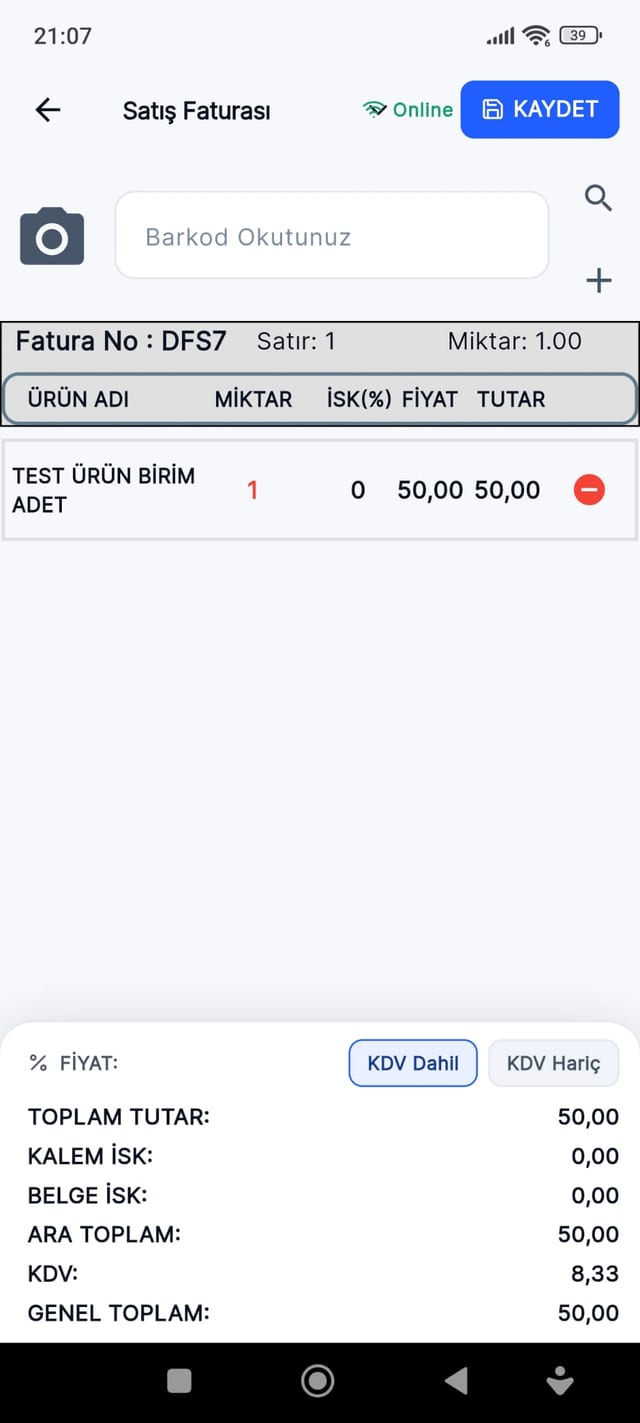 İtinaSoft mobil uygulama ekranı